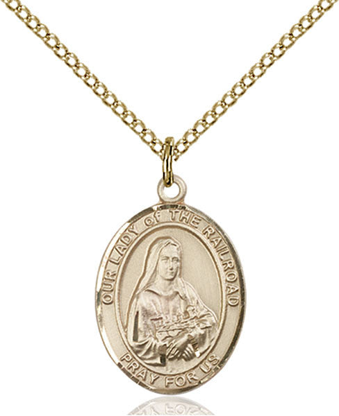 Gold Filled O/L of the Railroad Pendant