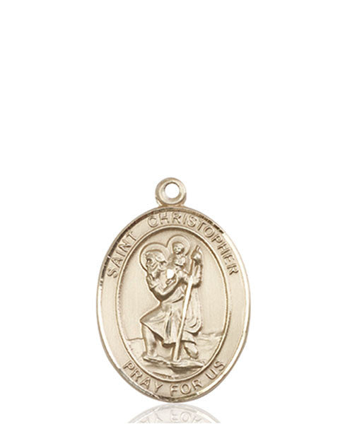 Medalla de San Austin de oro de 14 quilates