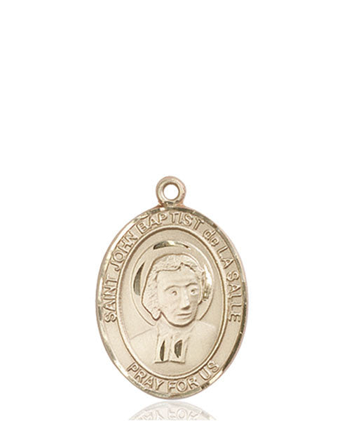 14kt Gold St. John Baptist de La Salle Medal
