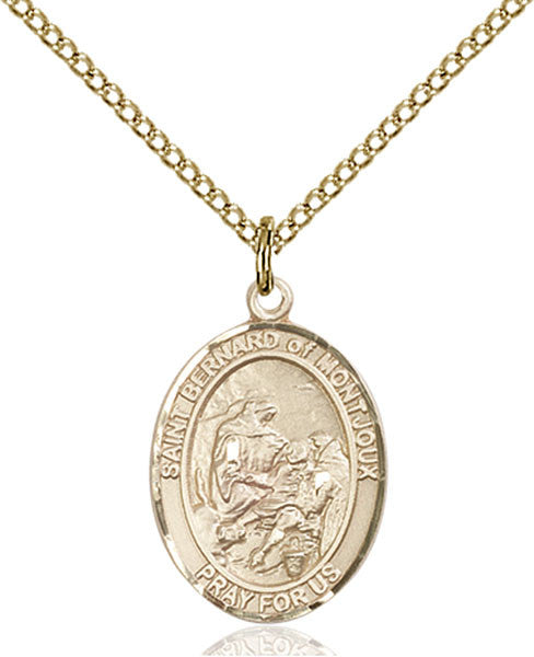 Gold Filled St. Bernard of Montjoux Pendant