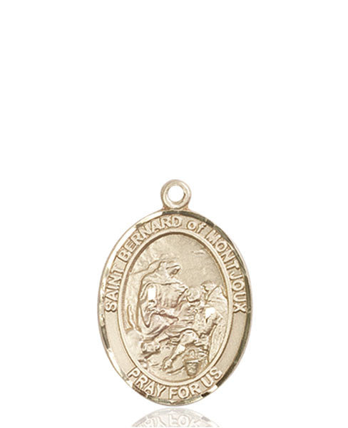 Medalla de San Bernardo de Montjoux en oro de 14kt