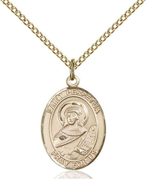 Gold Filled St. Perpetua Pendant