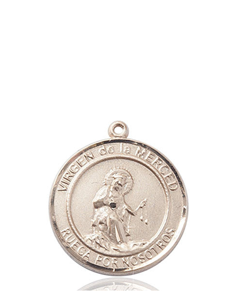 Medalla Virgen de la Merce Oro 14kt