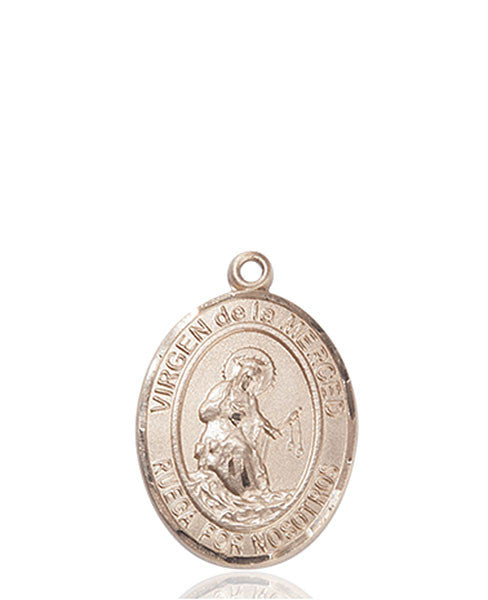 Medalla Virgen de la Merced Oro 14kt