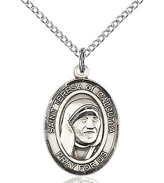 Sterling Silver St. Teresa of Calcutta Pendant