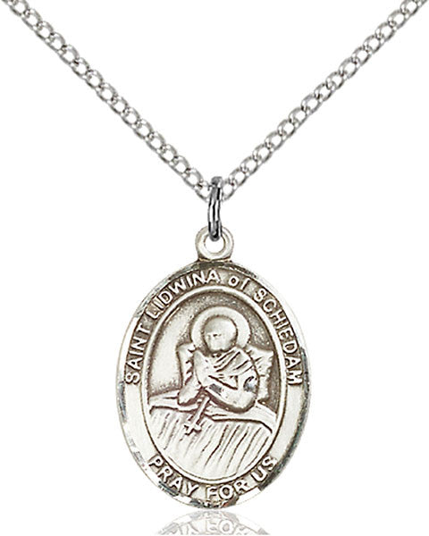 Sterling Silver St. Lidwina of Schiedam Pendant