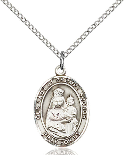 Sterling Silver O/L of Prompt Succor Pendant