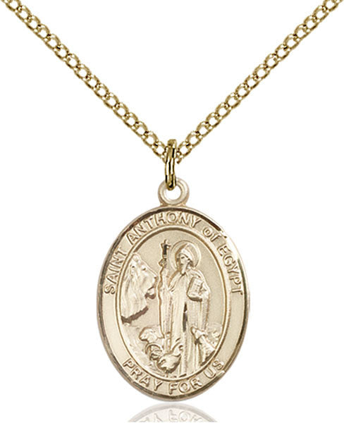 Gold Filled St. Anthony of Egypt Pendant