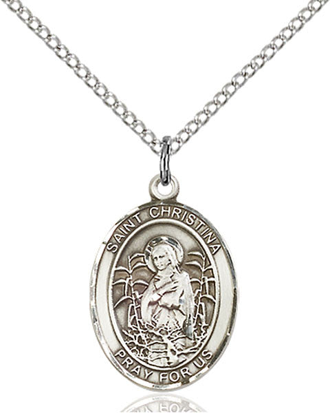 Sterling Silver St. Christina the Astonishing Pend