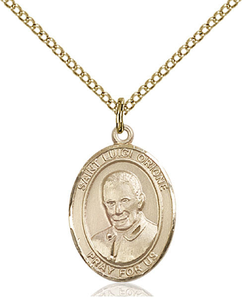 Gold Filled St. Luigi Orione Pendant