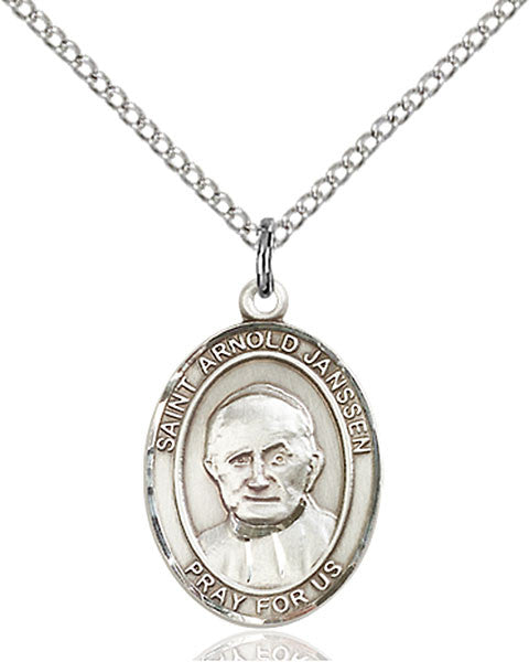 Sterling Silver St. Arnold Janssen Pendant