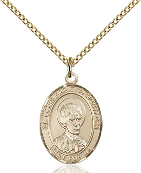 Gold Filled St. Louis Marie De Montfort Pendant