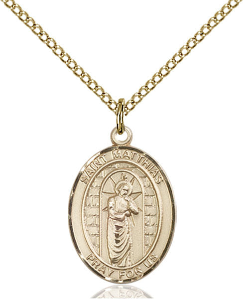 Gold Filled St. Matthias the Apostle Pendant