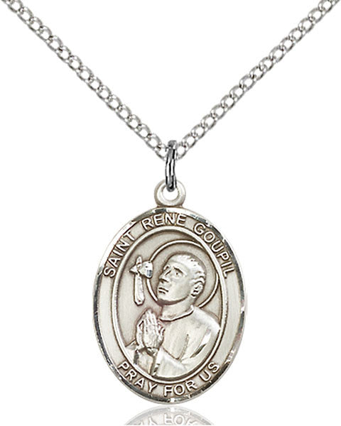 Sterling Silver St. Rene Goupil Pendant