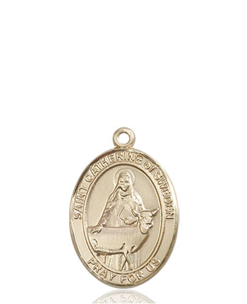 14kt Gold St. Catherine of Sweden Medal