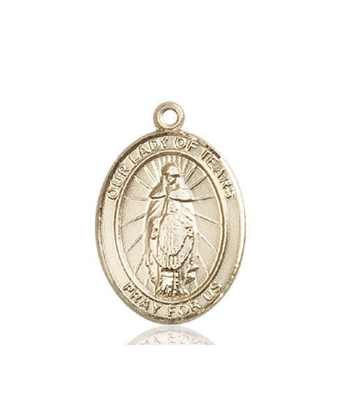 14kt Gold O/L of Tears Medal