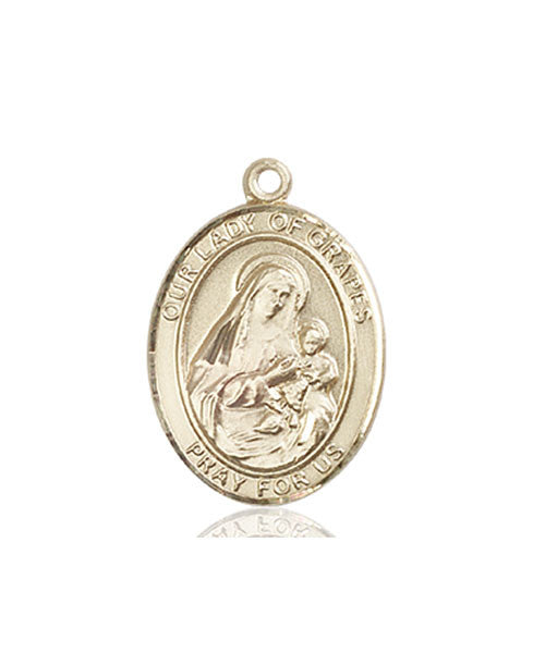14kt Gold O/L of Grapes Medal