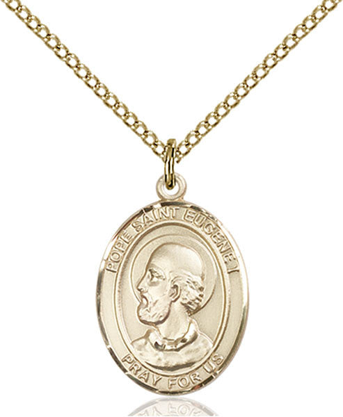 Gold Filled Pope Saint Eugene I Pendant