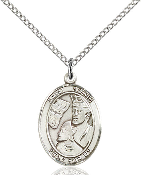 Sterling Silver St. Edwin Pendant