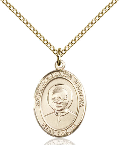 Gold Filled St. Josemaria Escriva Pendant