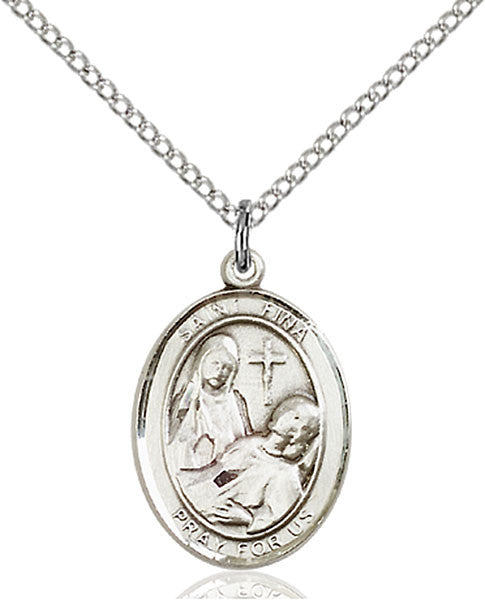 Sterling Silver St. Fina Pendant