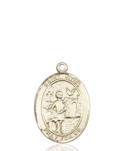 Medalla de San Vito en oro de 14kt