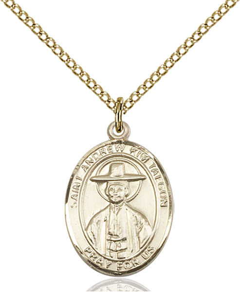 Gold Filled St. Andrew Kim Taegon Pendant
