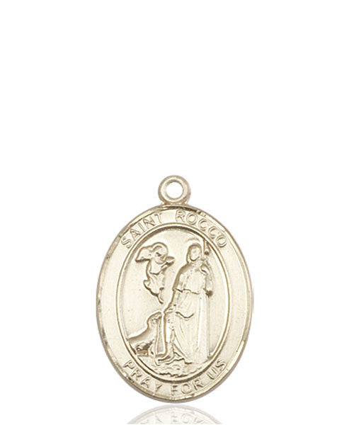 14kt Gold St. Rocco Medal