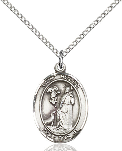 Sterling Silver St. Rocco Pendant