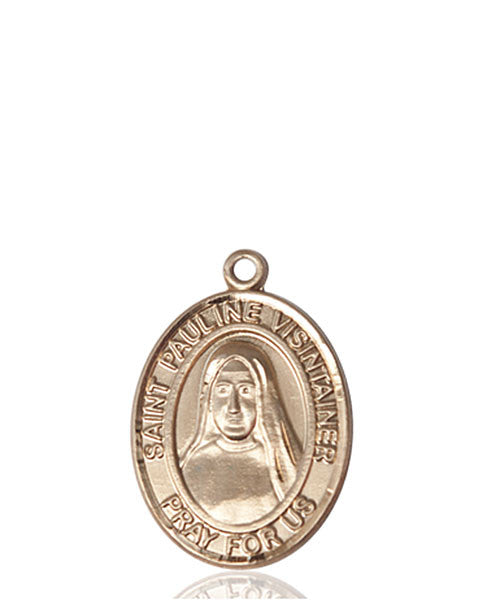 Medalla St. Pauline Visintainer de oro de 14 kt