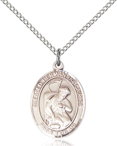 Sterling Silver Blessed Herman the Cripple Pendant