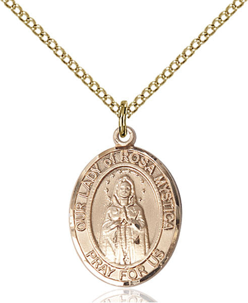 Gold Filled O/L of Rosa Mystica Pendant