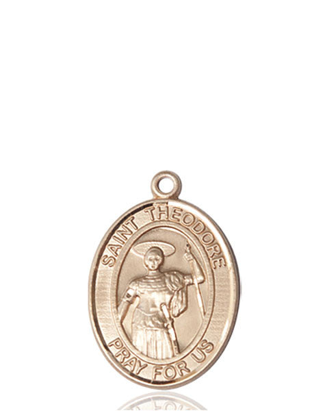 14kt Gold St. Theodore Stratelates Medal