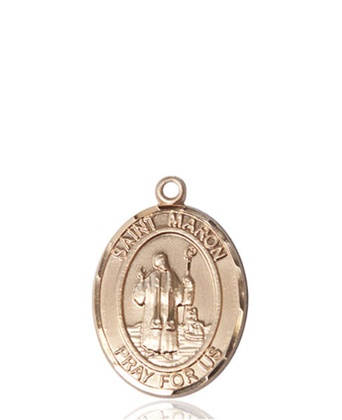 Medalla de San Marón de oro de 14 kt