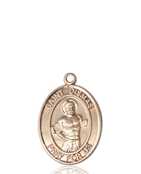 Medalla de San Dimas en oro de 14kt
