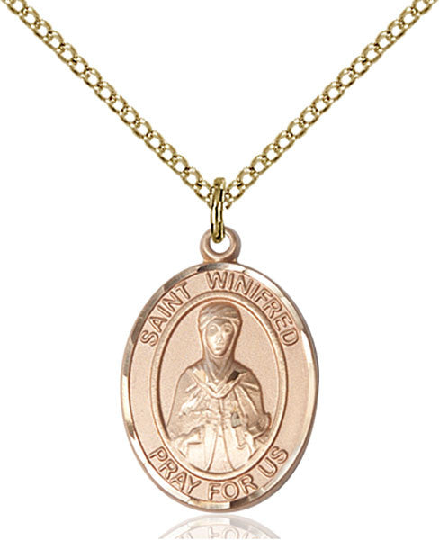 Gold Filled St. Winifred of Wales Pendant
