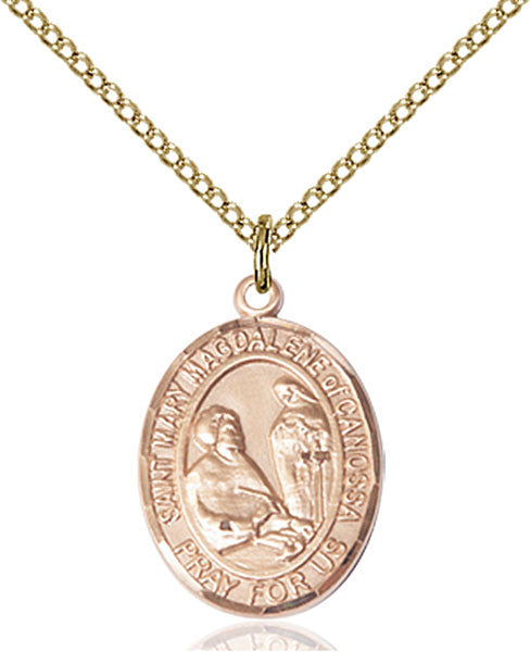 Gold Filled St. Mary Magdalene of Canossa Pendant
