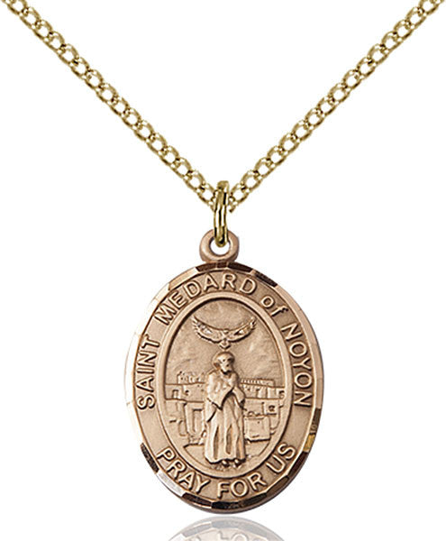 Gold Filled St. Medard of Noyon Pendant