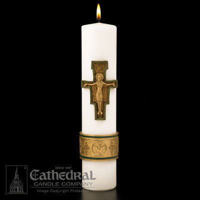 Christ Candle Cross of St. Francis