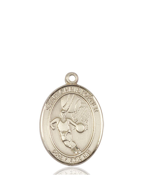 14kt Gold St. Sebastian / Basketball Medal