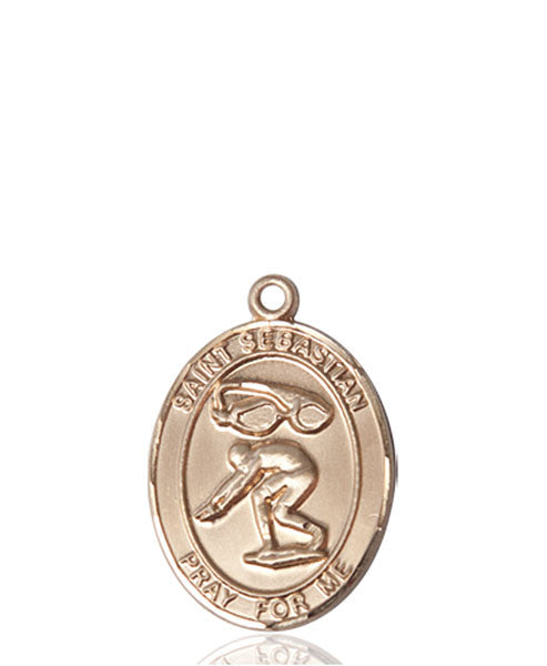 14kt Gold St. Sebastian / Swimming Medal