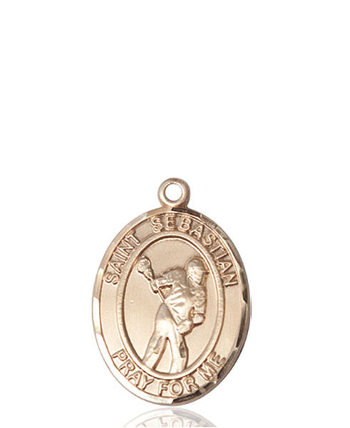 Medalla de San Sebastián de oro de 14 kt