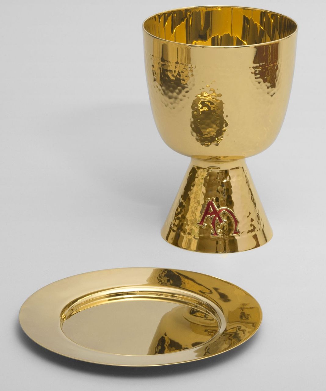 Chalice And Paten Set, With Brass Inner Cup