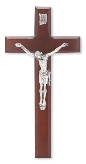 Dark Cherry Cross with Silver Corpus