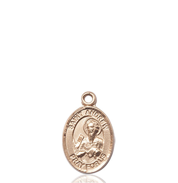 Medalla San Andrés Apóstol en oro de 14kt