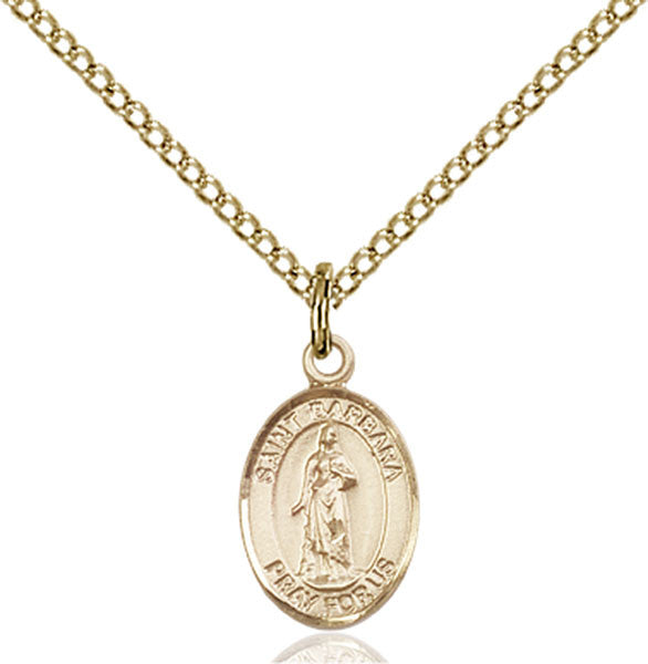 Gold Filled St. Barbara Pendant