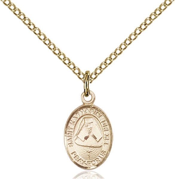 Gold Filled St. Katharine Drexel Pendant