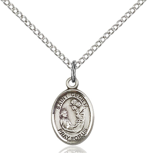 Sterling Silver St. Cecilia Pendant