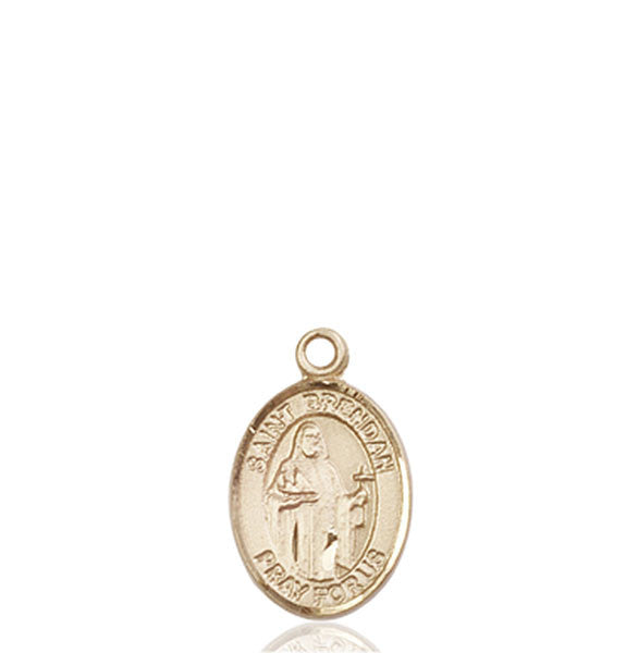 Medalla de San Brendan el Navegante en oro de 14kt