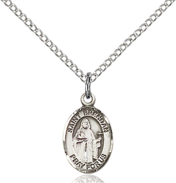 Sterling Silver St. Brendan the Navigator Pendant